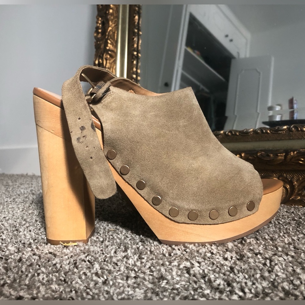 Dolce Vita, Wood Platform Sandals. 9